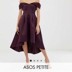 ASOS Petite off the shoulder dress